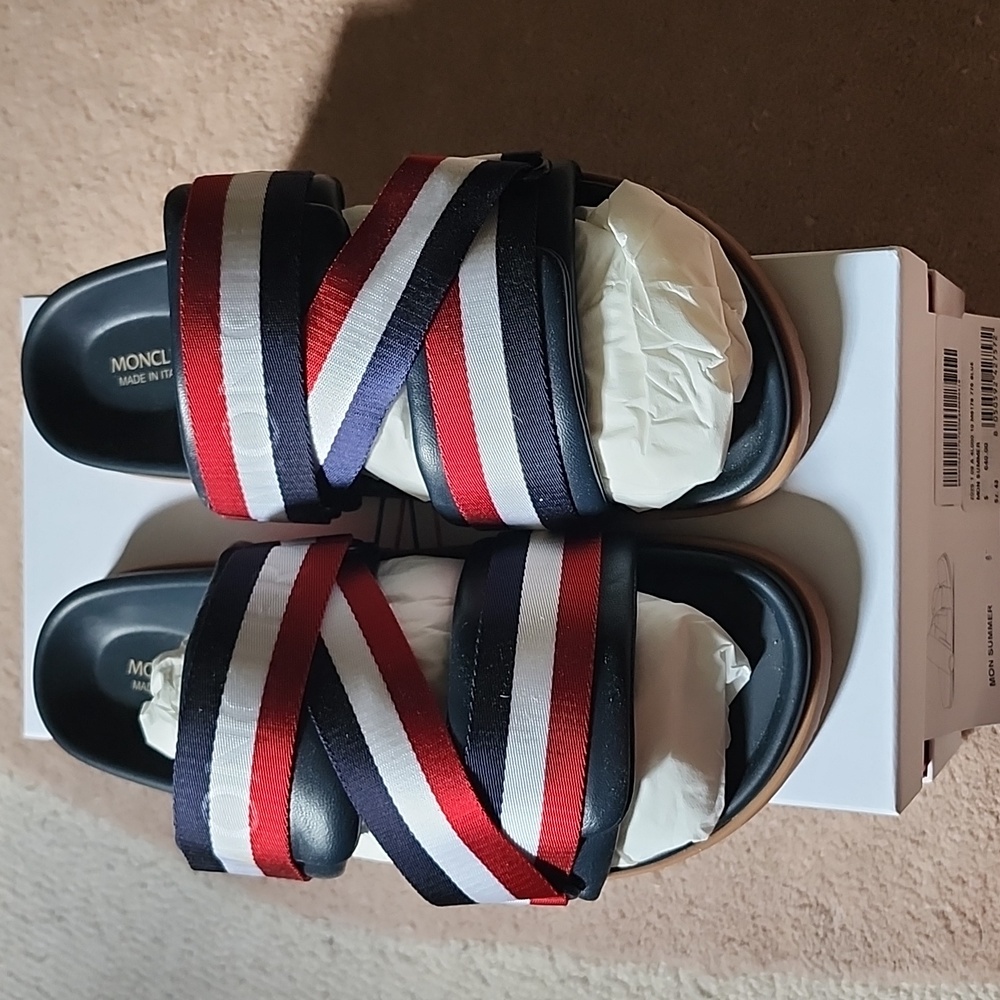 Moncler Men's Mon Summer Slide Sandals